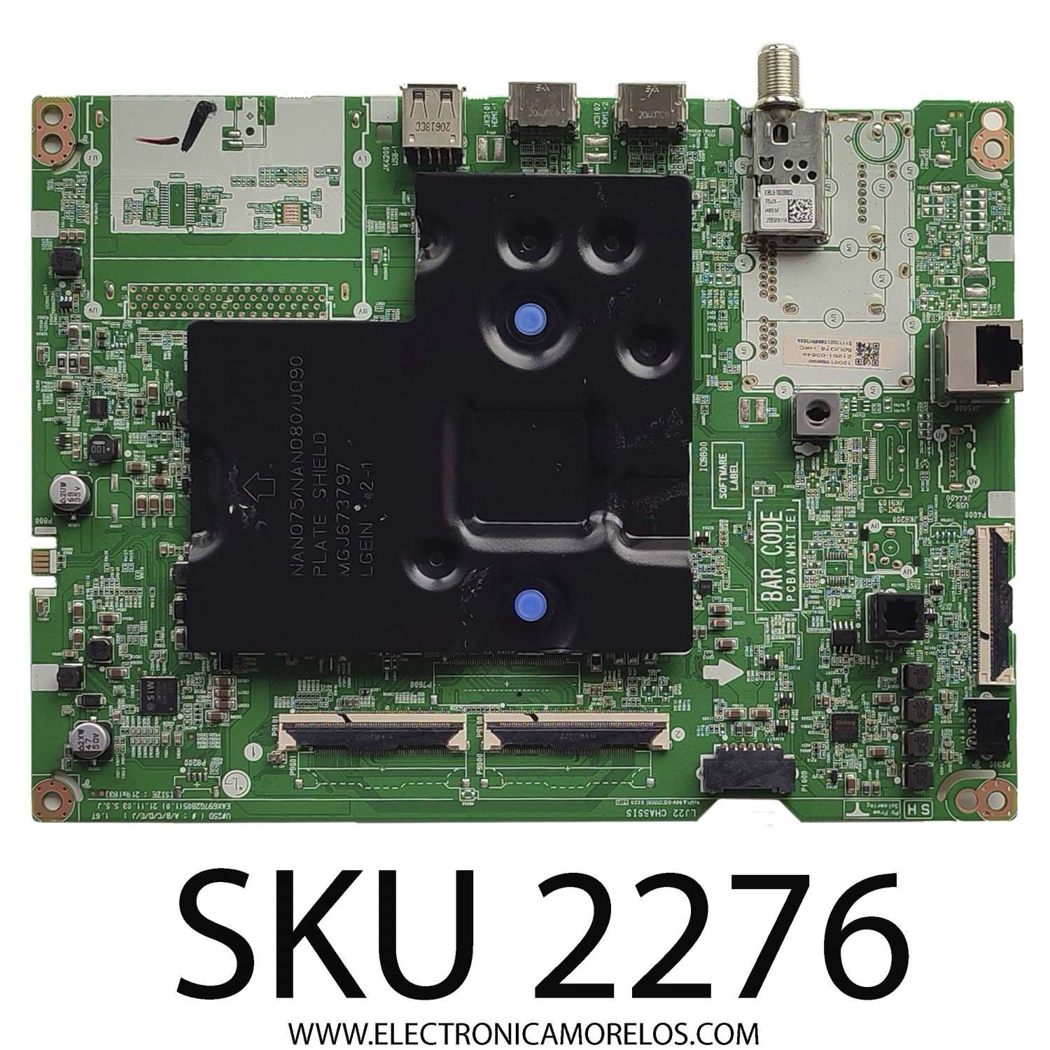 MAIN ORIGINAL PARA TV LG 4K UHD HDR SMART TV / NUMERO DE PARTE 21201-03649 / EAX69762805 / EAX69762805(1.0) / 1000159899 / PANEL BOEI500WQ1GHKC / DISPLAY PT500GT04-2 VER.1.0 / MODELO 50UQ7570PUJ / 50UQ7570PUJ.CUSUBH